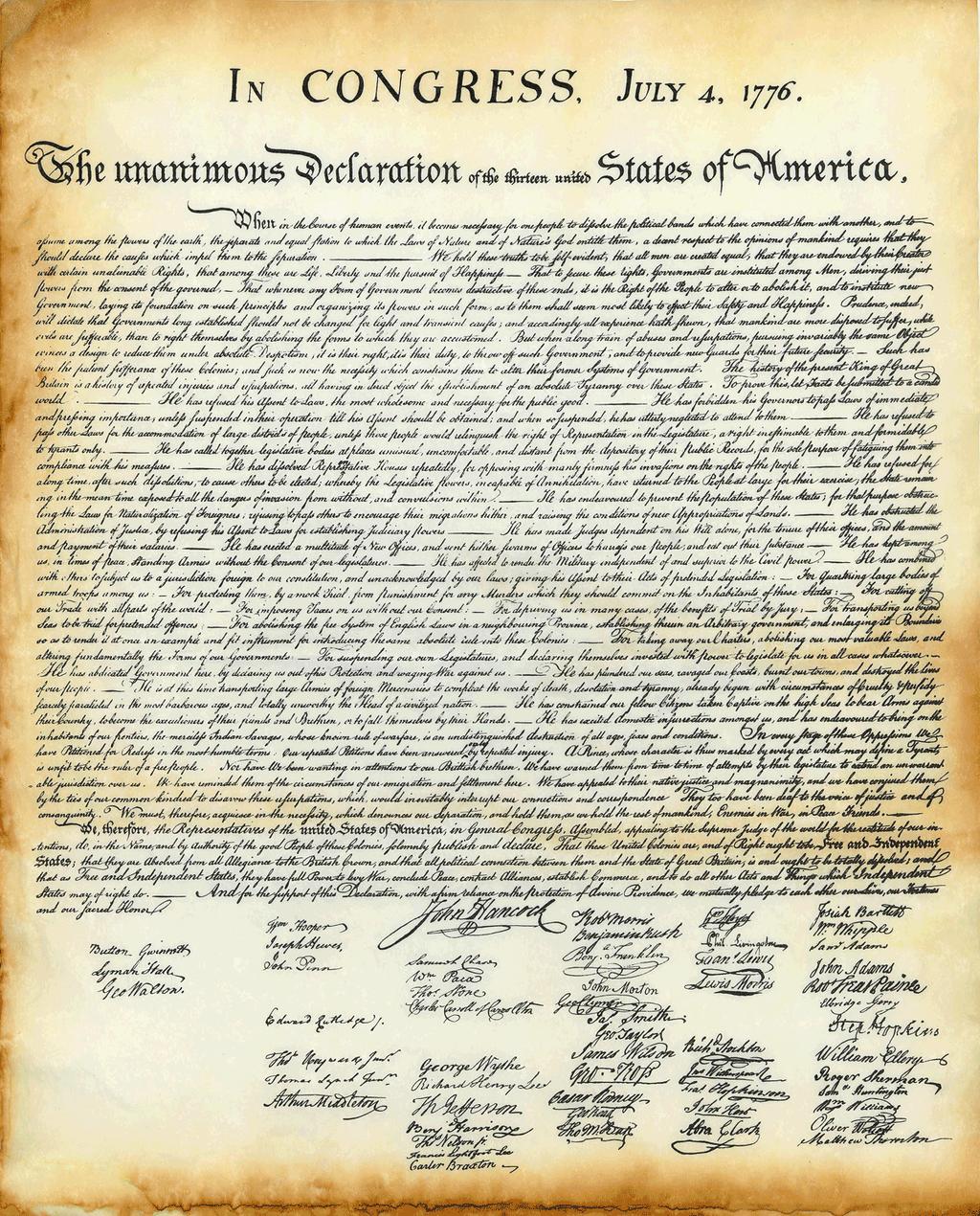 Jefferson Benjamin Franklin wrote the Declaration of