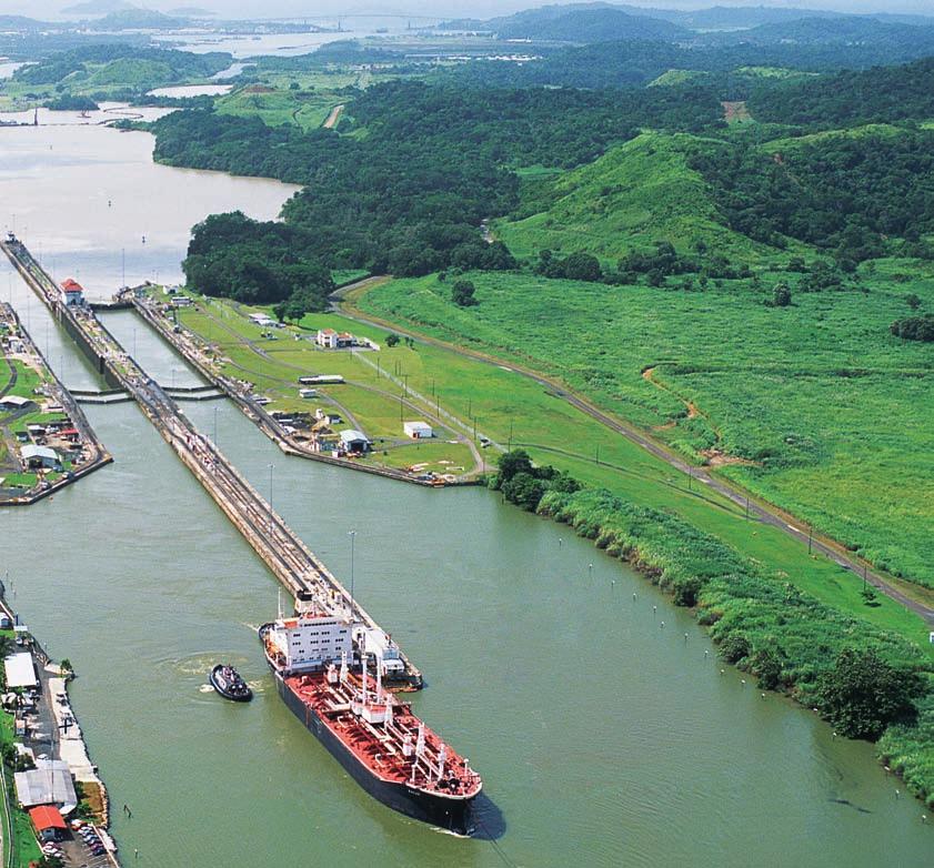 Panama Canal Locks Through a combination of economic strength,