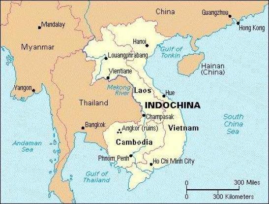Cold War- Ch. 29 Illustrations Conflict with Vietnam- illustrate a map of French Indochina and include: the Gulf of Tonkin incident. Pg.