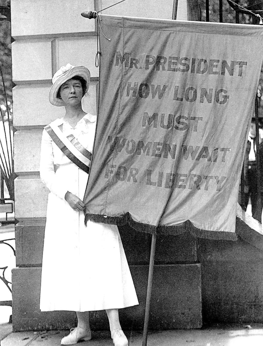 Document 6 6 Source: UPI/Bettmann...So Alice Paul and her friends began a campaign aimed at forcing male politicians to support women s rights.