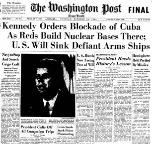 Cuban Missile Crisis 1962 US reconnaissance planes discovered the Soviets were building underground sites in Cuba for the launching of