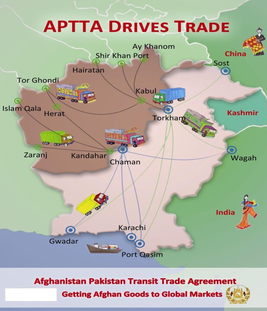 Afghanistan Pakistan Transit Trade Agreement (APTTA) 1965 Agreement ATTA replaced by APTTA signed on Oct, 2010 and enforced on 12 th June 2011.