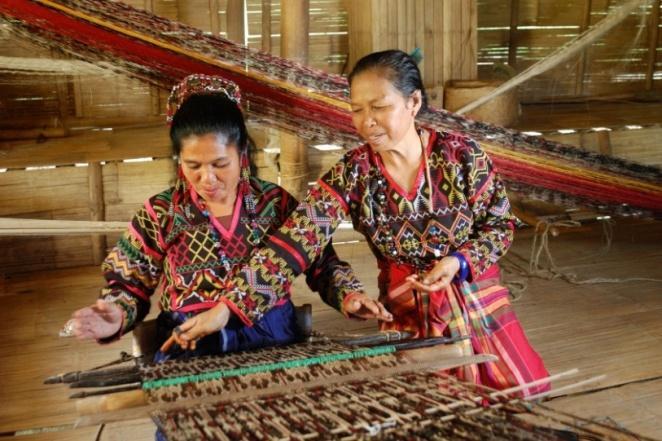 Indigenous women in the Philippines generally engage in weaving for various