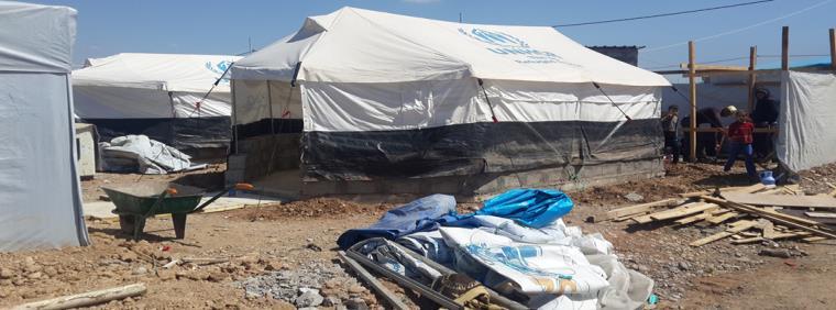 This month Shelter Partners continue to make improvements to shelter facilities within camps There has been an increase this month in improved shelters in Iraq, compared to February.