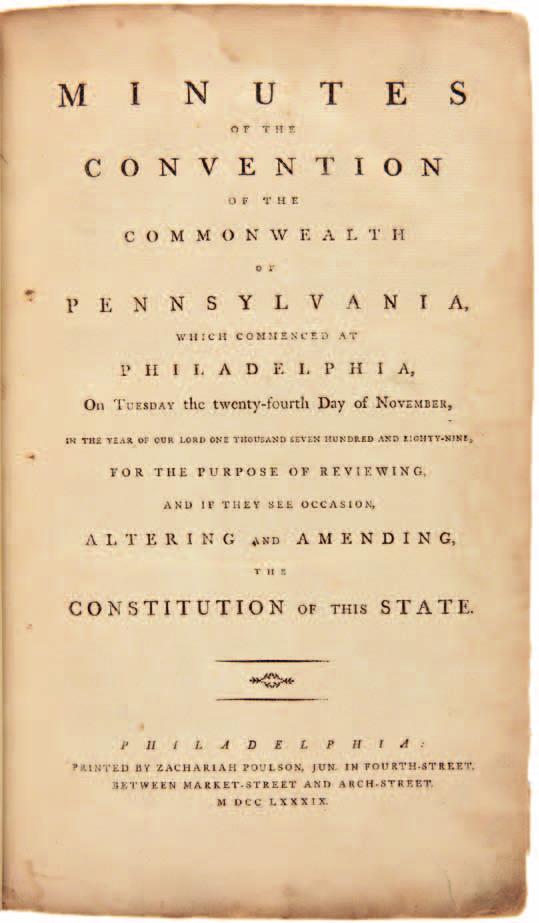 [bound with:] MINUTES OF THE GRAND COMMITTEE OF THE WHOLE CON- VENTION OF THE COMMONWEALTH OF PENNSYLVANIA... Philadelphia: Printed by Zachariah Poulson..., [1790]. 222,101pp.