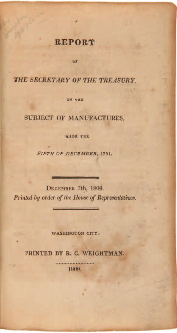 Ford. This edition was printed by William Duane, publisher of the pro-republican newspaper, the Aurora. Very popular in its time, Hamilton s work was reprinted four times during the 1800 election.