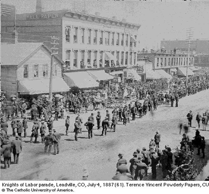 Knights of Labor Haymarket Square Riots May 4 1886 following series of strikes riot breaks out where a bomb is
