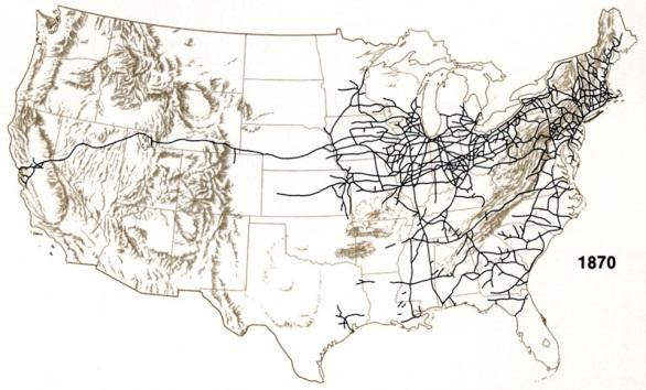 Development of Railroads 1860 1860 Lincoln promise transcontinental railroad Needed government subsidies of money and land to encourage the building of railroads 1862 Pacific Railroad Act Passed to