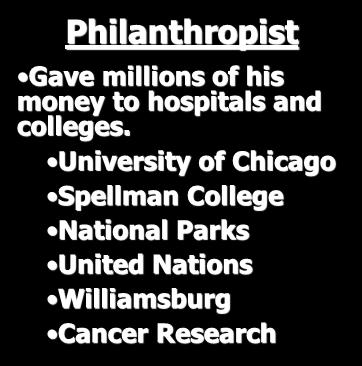 Philanthropist Gave