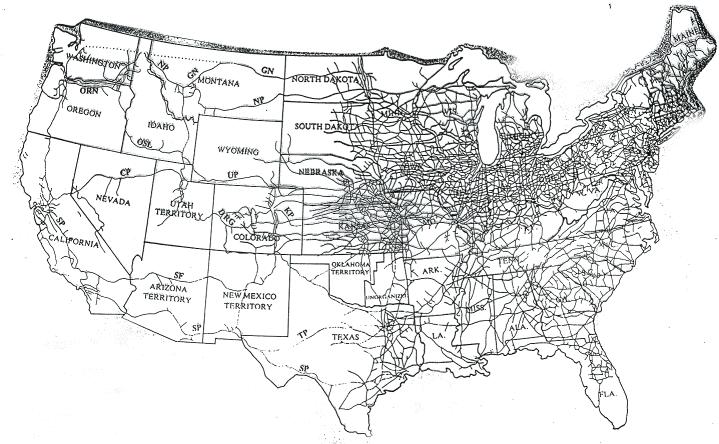 Railroad Boom By 1900 the U.S.