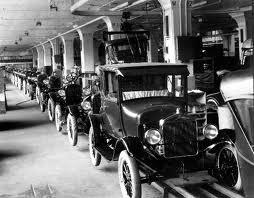 The Moving Assembly Line by Henry Ford helped to