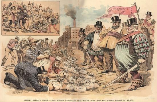 Robber Barons In 1870 Standard Oil processed just 3% of U.S. crude oil By 1880 over 90% of crude oil processed by Rockefeller s Drove many competitors out of business and paid employees low wages.