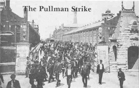 During Panic of 1893, Pullman company laid off 3,000 of 5,800 workers.