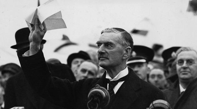Peace in our Time The Munich Conference: British PM Neville Chamberlain met with Hitler.