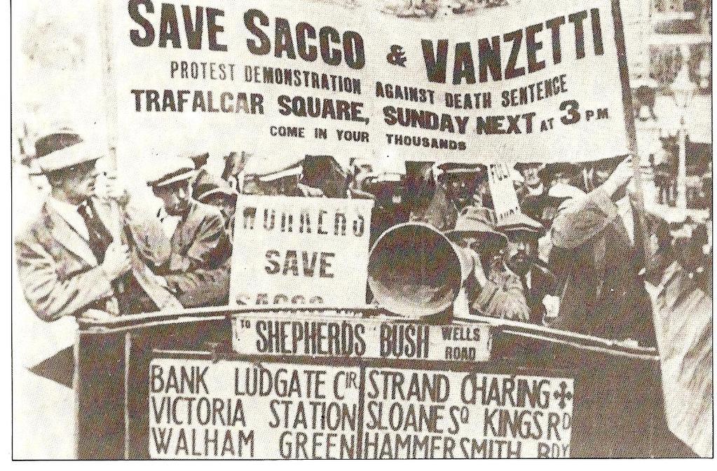 Anarchists = people who oppose all forms of government. Sacco and Vanzetti were anarchists.