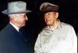 Truman- the President is the only person who can launch nuclear bombs *Truman fires MacArthur for going too far