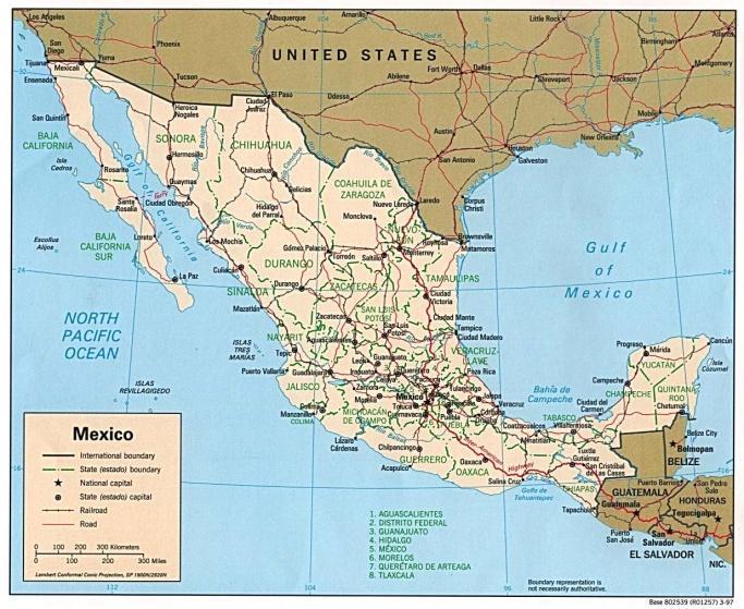 1 1. NATIONAL CONTEXT: FACTORS UNDERLYING THE CHILD LABOUR PHENOMENON IN MEXICO 1. Mexico is located in the northern part of the America continent.