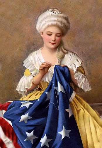 3 The Flag and its Colors In May of 1776, Betsy Ross reported that she sewed the first American flag, also known as Old Glory.