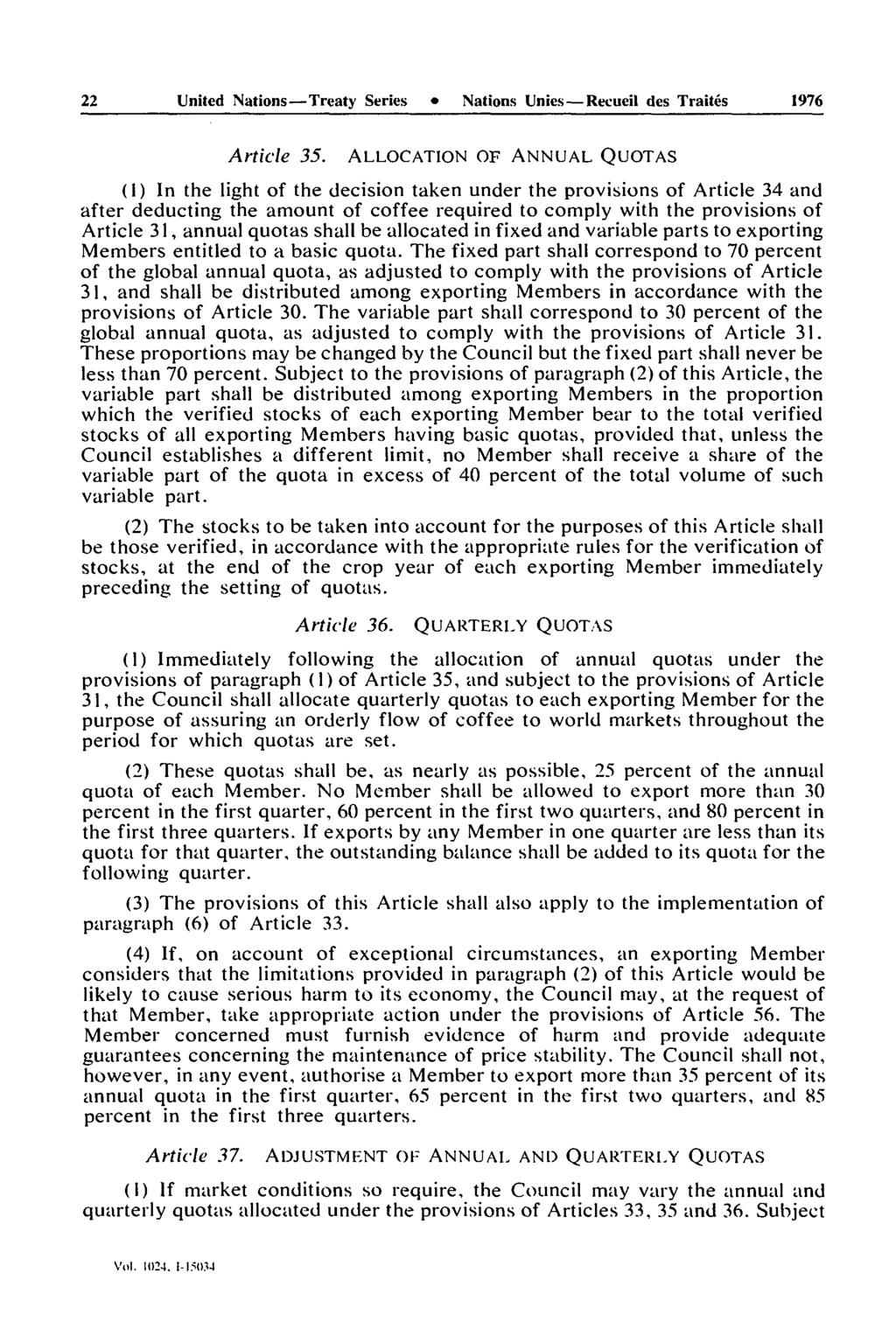22 United Nations Treaty Series Nations Unies Recueil des Traités Article 35.
