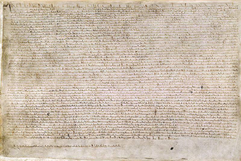 The idea of limiting the power of a ruler was taken from England s Magna Carta of 1215.