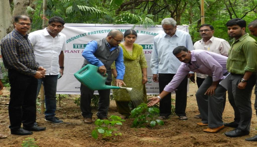 Mass Plantation Program at EPTRI Premises by Shri. B. Kalyan Chakraborathy, IAS, Director General of EPTRI on 28 th July, 2016 Shri. B. Kalyan Chakraborathy, IAS, Director General of EPTRI has launched the program at EPTRI premises on 28 th July, 2016.