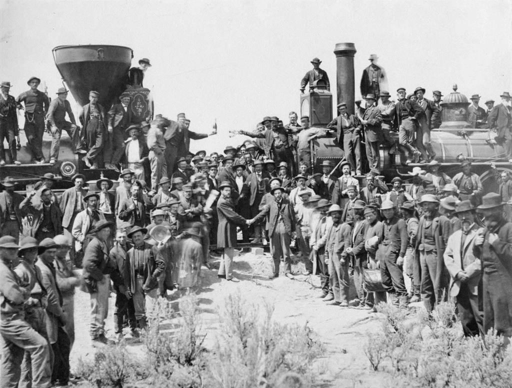 May 10, 1869, Union and Central Pacific Railroads joined their