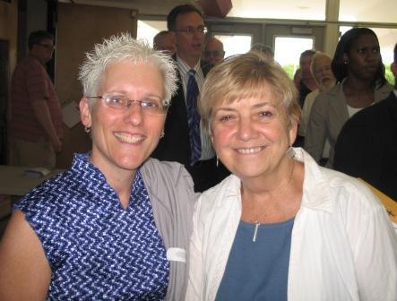 (l r) Abington Commissioner Lori Schreiber and Committee person Marge Sexton.