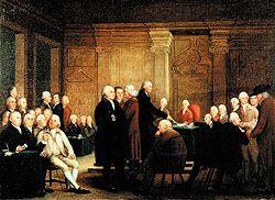 First drafted by Thomas Jefferson, but John Dickinson found Jefferson s language too offensive. REJECTED by George III!
