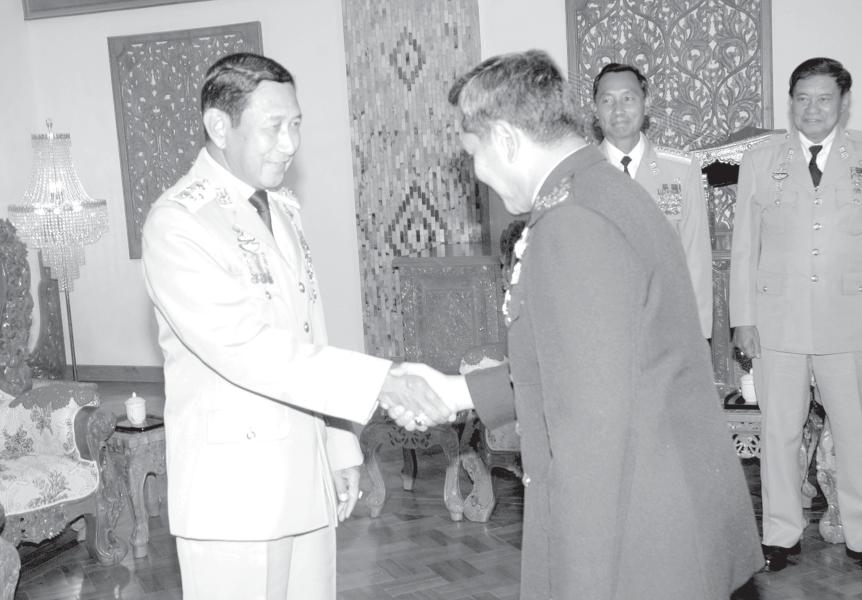 1st Waning of Wagaung 1369 ME Wednesday, 29 August, 2007 Vice-Senior General Maung Aye receives Thai Army Chief NAY PYI TAW, 28 Aug Vice-Chairman of the State Peace and Development Council Deputy