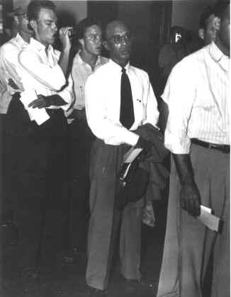 Heman Marion Sweatt registering for classes at the University of Texas, September 1950.