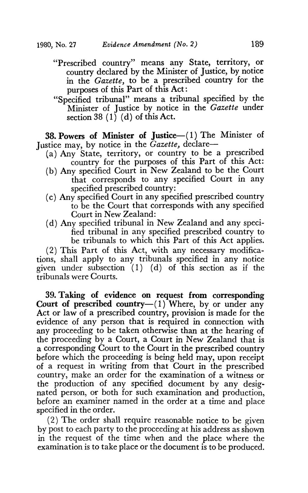 1980, No. 27 Evidence Amendment (No.