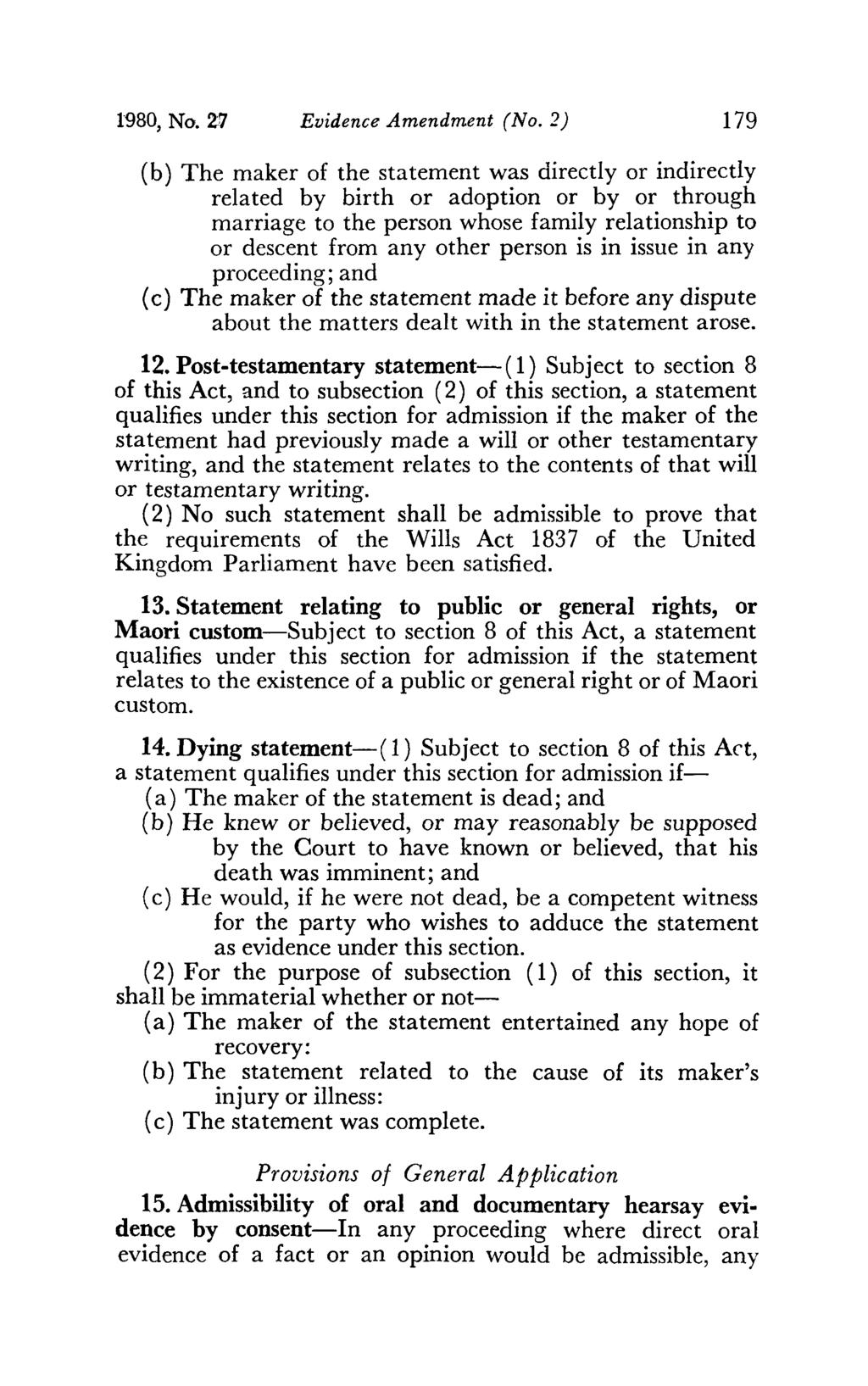 1980, No. Z7 Evidence Amendment (No.