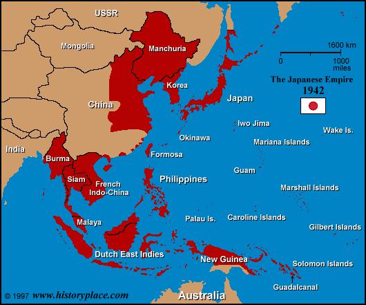 Japanese Victories 1 million square miles of island Japan feels they are rightful rulers of the Pacific East Asia for the Asiatics In need of