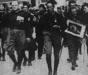 Italy In 1922, Mussolini March on Rome thousands of his Black Shirt Fascist supporters captured the Italian capital to stop