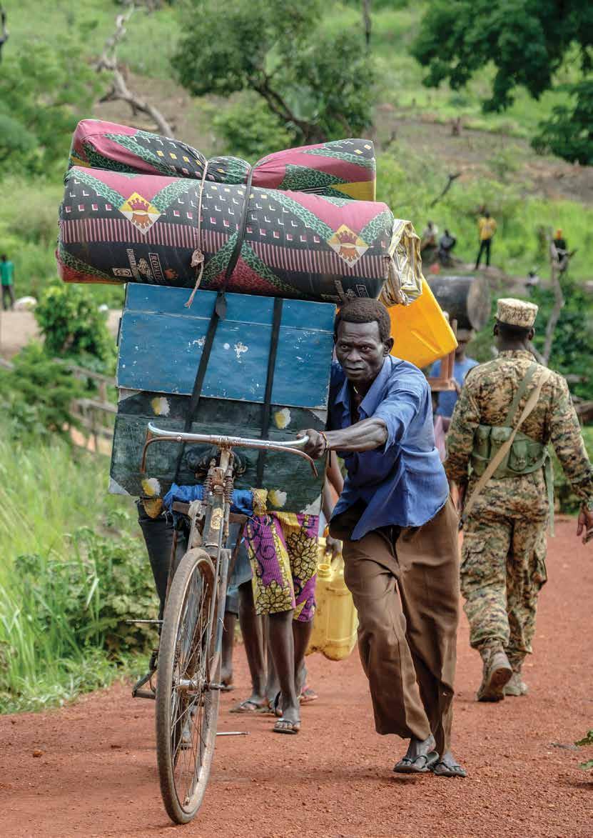 South Sudanese refugees crossing into Uganda UNHCR/Jiro Ose Responding to