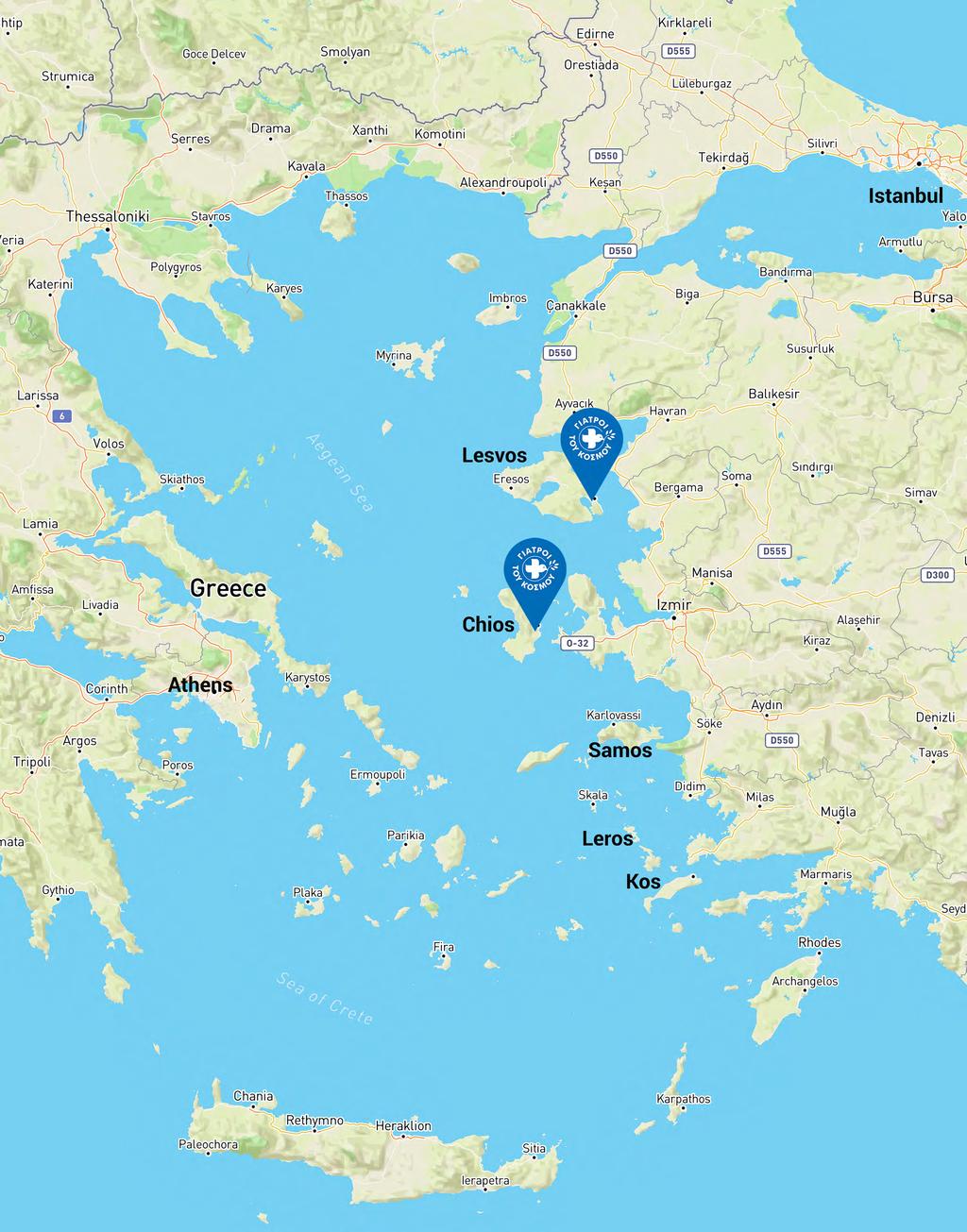 DOCTORS OF THE WORLD GREECE: REFUGEE RESPONSE-GREEK ISLANDS Nearly 54% of Total