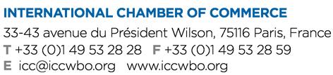 The International Chamber of Commerce (ICC) ICC is the world business organization, whose mission is to promote open trade and investment and help business meet the challenges and opportunities of an