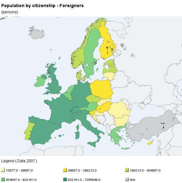 MAP1: Foreign population living in
