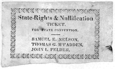Nullification Main idea: The Kentucky Resolution first advanced the doctrine of nullification.