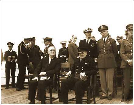 The Atlantic Conference was held in August 1941, and the resort was the eight-point Atlantic Charter, which was suggestive of Woodrow Wilson s Fourteen Points.