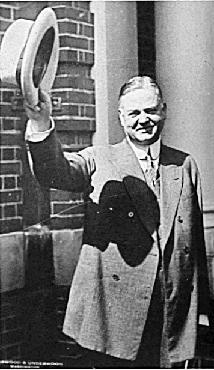 Election of 1932 Hoover refused to accept any responsibility for the economic downturn ("No president must ever admit he has been wrong") and was booed and jeered when he made