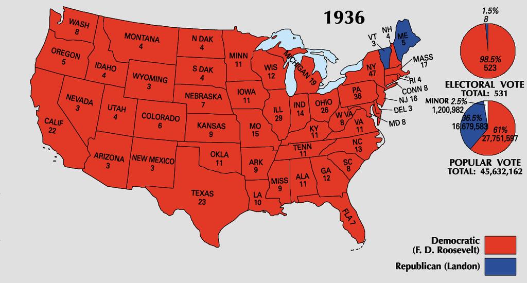 The Election of 1936 Roosevelt s Second Term Roosevelt would be nominated by the Democrats for a second term in 1936.