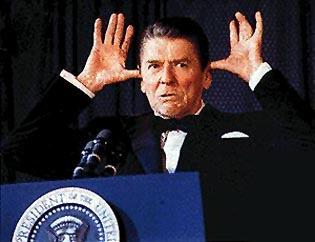 hostages held in Iran were released. B. Reagan took a hard line against the Evil Empire" of the Soviet Union C.