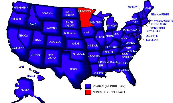 Reagan Re-elected in 1984 I.