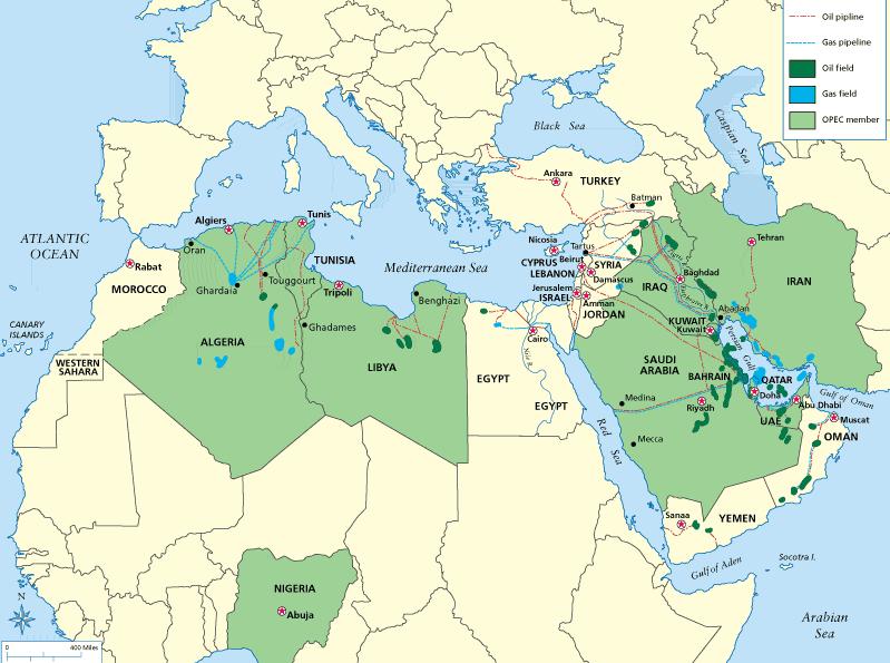 OPEC: Map