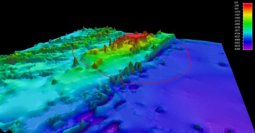 3D image of Chagos Archipelago (GEBCO/SOC) Ecosystem Based Management