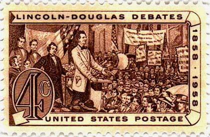on slavery) Douglas defeats Lincoln in election Lincoln emerges as
