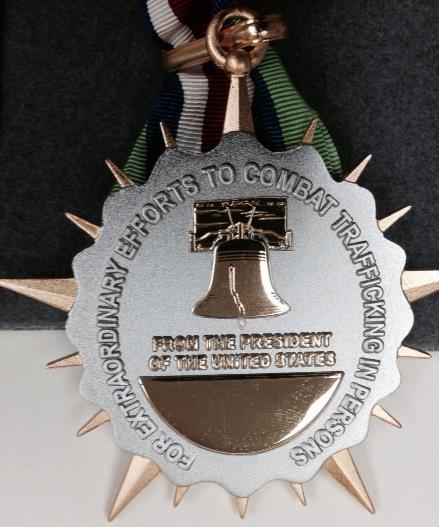 ) The Medal: The medal itself was designed and developed for the State Department by the Army's Institute of Heraldry.