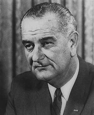 II Lyndon B. Johnson (1963-1969) A. Lyndon Johnson takes over as president after Kennedy s assassination in November 1963. B. Foreign Affairs: 1. in Vietnam 2.