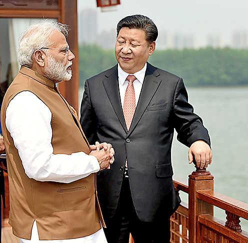When India and China meet Informal meet without any set agenda.